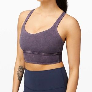Lululemon Free To Be Long Line *Rib Snow Wash Midnight Orchid (6)